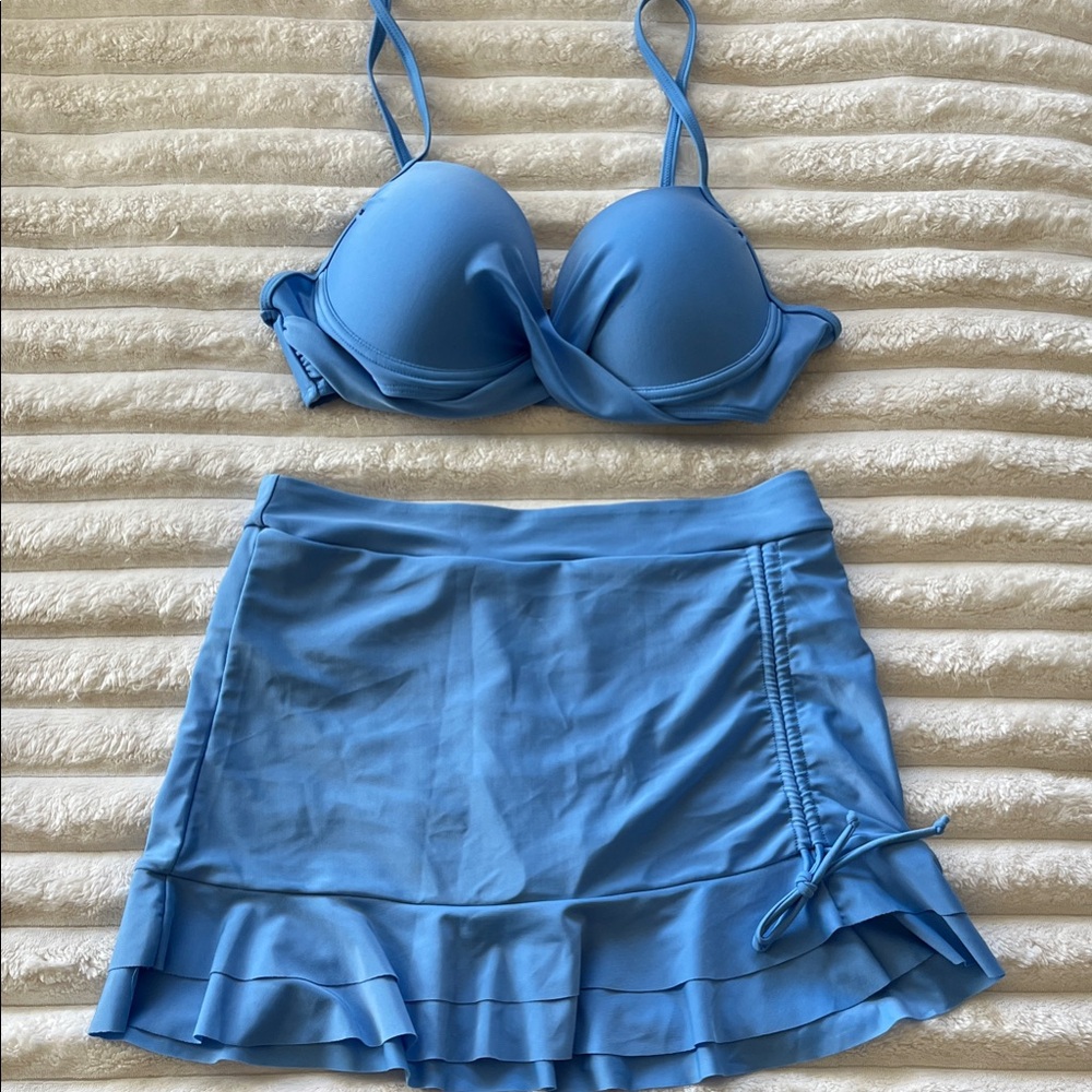 Bikini Top and Ruffle Hem Skirt Set!